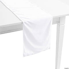 White Velvet Table Runner