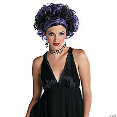 Wicked Widow Black & Purple Wig