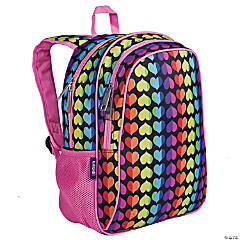 Wildkin Rainbow Hearts 15 Inch Backpack