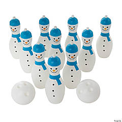 Winter Snowman Bowling Game