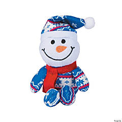 Winter Stuffed Snowmen in Pajamas - 12 Pc.