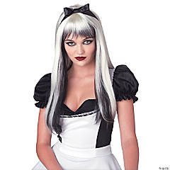 Women's Black & White Enchanted Tresses Wig