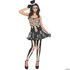 Women's Day Of The Dead Costume - Standard