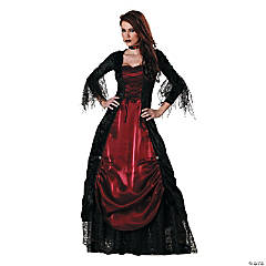 Gothic Adult Halloween Women's Vampire Masquerade Costume N14764-Halloween  Costume-wholesale