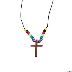 Wooden Cross Faith Necklace Craft Kit