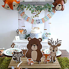 429 Pieces Woodland Baby Shower Decorations for Boy or Girl Kit, Gender  Neutral