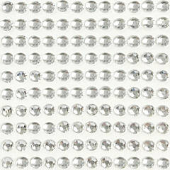 Wrapables 164 Pieces Crystal Flower and Pearl Stickers Adhesive Rhinestones Silver