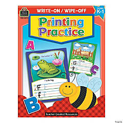 Write On, Wipe Off Printing Practice Book