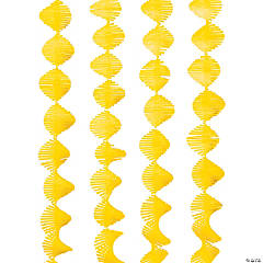 Yellow Fringe Paper Streamer