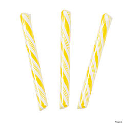 Yellow Hard Candy Sticks - 80 Pc.