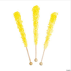 Yellow Rock Candy Pops