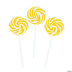 Yellow Swirl Pops