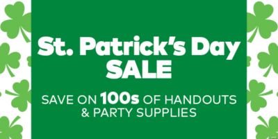 Buy our Happy St. Patrick's Day banner from Signs World Wide