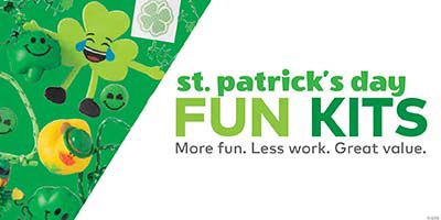 St. Patrick's Day Fun Kits. More Fun. Less Work. Great Value.