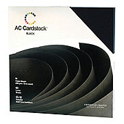 American Crafts Textured Cardstock Pack 12"X12" 60/Pkg-Solid Black
