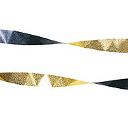 Black & Gold Foil Streamer