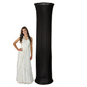 Black Fabric Column Slip
