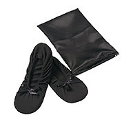 Black Foldable Ballet Flats - Sm/Med