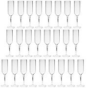 Clear Plastic Champagne Flutes - 25 Ct.