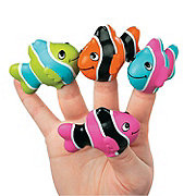 Clown Fish Finger Puppets - 12 Pc.