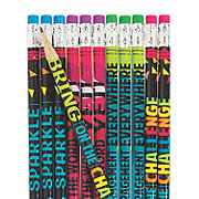 Confetti Classroom Pencils – Non-Cello Wrapped - 24 Pc.