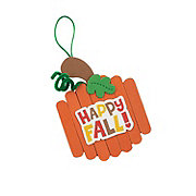 Craft Stick Fall Pumpkin Ornament