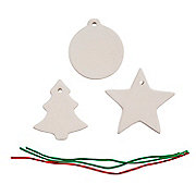 DIY Ceramic Christmas Ornaments - 12 Pc.