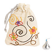 DIY Mini Canvas Drawstring Bags - 48 Pc.