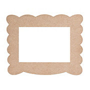 DIY Unfinished Wood Scalloped Frame
