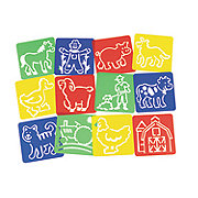 Fun on the Farm Stencils - 12 Pc.