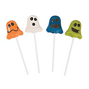 Funny Face Ghost Lollipops