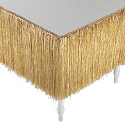 Gold Tinsel Table Skirt