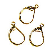 Goldtone Leverback Earrings
