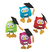 Graduation Stuffed Owls - 12 Pc.