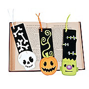 Halloween Character Fuzzy Bookmarks
