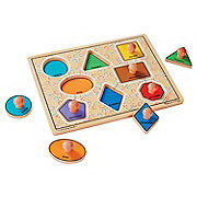 Melissa & Doug<sup>&#174;</sup> Large Shapes Jumbo Knob Puzzle