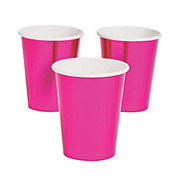 Metallic Pink Paper Cups - 24 Ct.