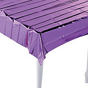 Metallic Purple Foil Tablecloth