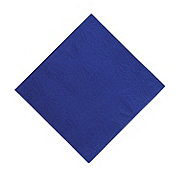 Navy Embossed Dinner Napkins - 16 Pc.