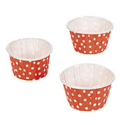Orange Polka Dot Snack Cups