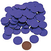 Purple Coins Chocolate Candy