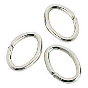 Silvertone Oval Jump Rings