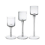 Stemmed Votive Candle Holders - 3 Pc.