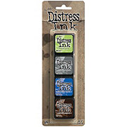 Tim Holtz Distress Mini Ink Pads 4/Pkg-Kit 14