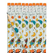 Trendy Space Pencils - 24 Pc.