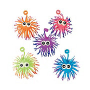 Two-Tone Spike Ball YoYos with Eyes - 12 Pc.