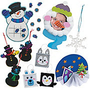 4 Christmas Fingerprint Coasters & Free Gift Tags