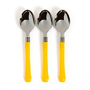 Yellow Premium Plastic Spoons - 20 Ct.