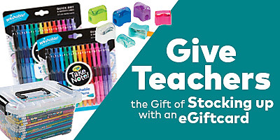 Give Teachers the Gift of Stocking up- with an eGiftcard
