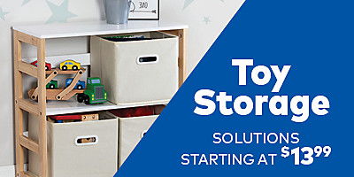 Toy storage. Solutions starting at $13.99